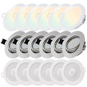 60X Ultra Slim Recessed LED Flat Panel Ceiling Spot Lights Downlights Spotlights - Picture 1 of 27