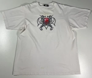 Vintage Athletech Cyber Sigilism Dragon T Shirt Sz L Tribal Tattoo Y2K - Imagen 1 de 10