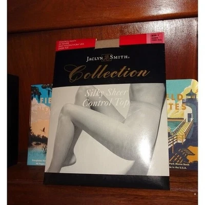 Vintage Jaclyn Smith Collection Silky Sheer Control Top Pantyhose size C bisque - Image 1 of 4