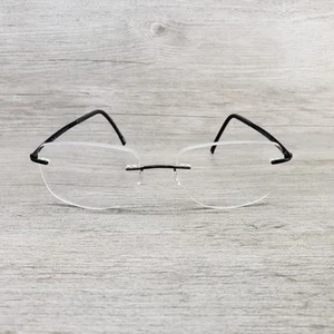 Silhouette Titan 5263 50 6060 Black Rimless Eyeglasses Frames 19-145mm - Picture 1 of 8
