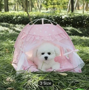 PetBed Princess Tent House - Cute Tent Indoor,Small Dog /Cat Bed Indoor. - Picture 1 of 7