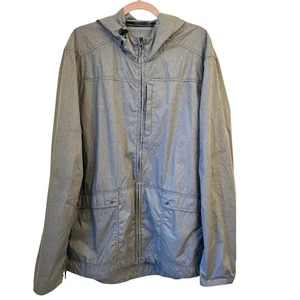 Toad & Co Sojourner Rain Jacket Men's XL Gray Windbreaker Packable Hooded - Picture 1 of 13