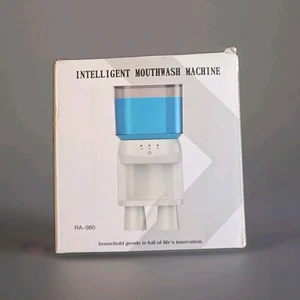 NEU Automatischer Mundspülspender mit 2 Stück Magnetbechern - Weiß - Bild 1 von 3