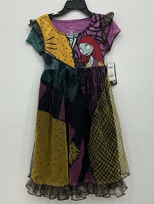 Nightmare Before Christmas Halloween Girls Fantasy Gown, Size 6/6X Color Black - Image 1 of 2