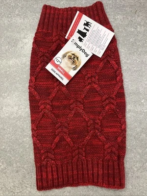 Sleeveless Dog Cable Knit Sweater New With Tags Size Small Soft And Warm - Image 1 of 2