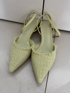 Light Sage Green Sandals Slingback - Picture 1 of 4