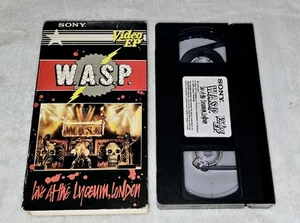 WASP VHS Live At The Lyceum London Concert Tape Video E.P. W.A.S.P Heavy Metal  - Foto 1 di 7