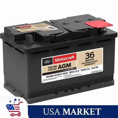 MOTORCRAFT Battery Ford F150 King Ranch Premium AGM; BCI Group 94R; CCA 800 - Image 1 of 4