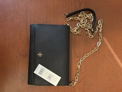 Tory Burch Crossbody Black Leather Bag (In Great Condition) - Image 1 of 4