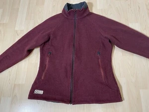 Chaqueta de mujer Salewa 42 cárdigan suéter cremallera completa Dkl rojo marrón exterior L XL - Imagen 1 de 15