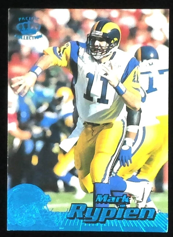 1996 Pacific Mark Rypien #412 FOOTBALL St. Louis Rams Blue - Image 1 of 2