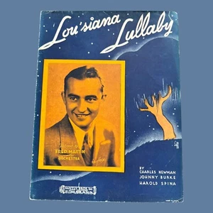 Louisiana Wiegenlied Fred Martin Orchester Noten Newman Burke Spina Vintage 1933 - Bild 1 von 4