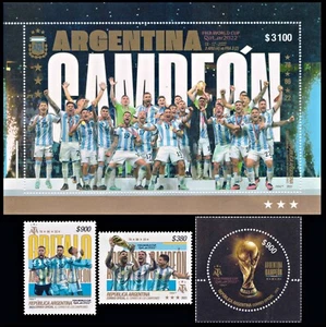 ARGENTINA/STAMPS, 2023 -SOCCER – WORLD CHAMPIONSHIP “QATAR 2022” MNH - Picture 1 of 1