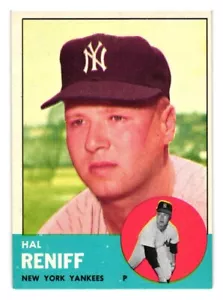 1963 Topps Baseball set HIGH #546 Hal Reniff EX-MT New York Yankees Free Ship - Picture 1 of 2