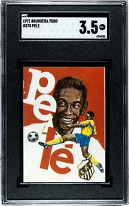 PELE Santos 1972 Card #378 Bruguera RARE - Picture 1 of 2