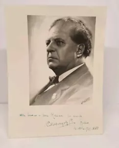 Mascagni, Pietro Opera - 1939 Fotografía firmada con inscripción compositor #1 10x8 - Imagen 1 de 6