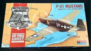 Monogram P-51 Mustang Model Kit 1:48 Scale Model Kit Confederate Air Force Squad - Picture 1 of 7
