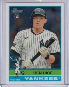 Ben Rice 2025 Topps Heritage Chrome Rookie New York Yankees #406 - Picture 1 of 2