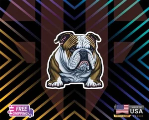 ENGLISH BULLDOG CAR DECAL STICKER LAMINATED CUSTOM SIZE DM ME + FREE GIFT - Picture 1 of 1