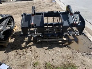 Skid Steer 80 Inch Heavy Duty Brush Grapple Bobcat Caterpillar Gehl Mustang ASV - Picture 1 of 6