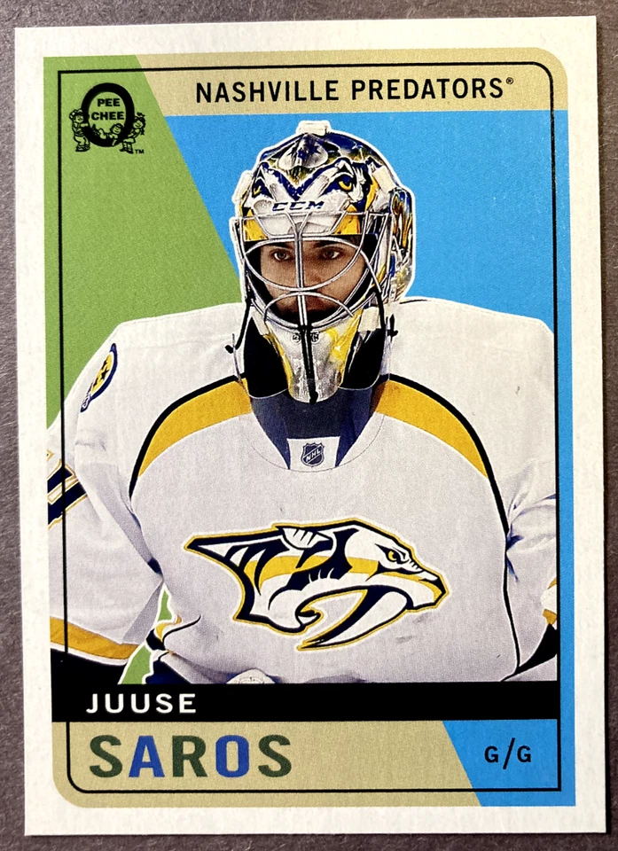 2017-18 O-Pee-Chee Retro Parallel #372 Juuse Saros Nashville Predators - Image 1 of 1