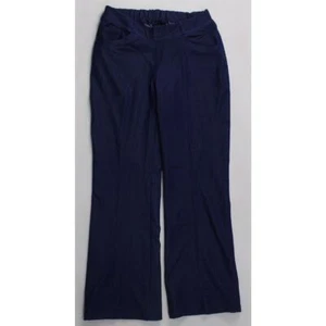 IMAN Womens S Stretch Slacks Pants Short Straight Blue Denim - Picture 1 of 2