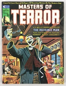 Masters of Terror #2 Curtis Magazine 1975 H.G. Wells Invisible Man, Lovecraft VF - Picture 1 of 8