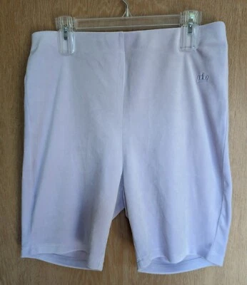 Pantalones Cortos Difusos Juicy Couture Terciopelo Atletismo Talla XL Cintura Elástica Lila Foto 1 de 4