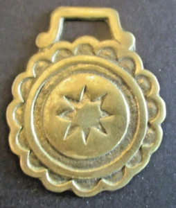 VTG Brass Horse Harness Medallion Star in Circle Design Ornament Decoration - Picture 1 of 4