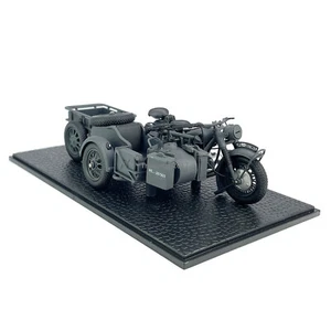 1:24 WWⅡ BMW R 75 Panzerfaust 30 Motorcycle Model Diecast Collection Black - Picture 1 of 9