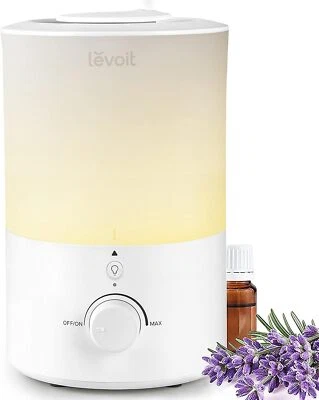 LEVOIT Top-Fill Luftbefeuchter Diffuser 3L mit Nachtlicht 360°Drehbare Düse Weiß - Bild 1 von 4