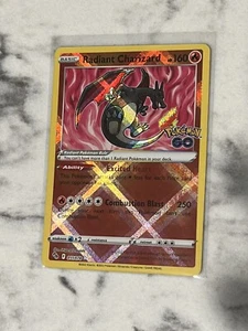 Radiant Charizard 011/078 - Pokémon GO TCG - Ultra Rare - Pack Fresh - Picture 1 of 2