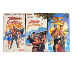Vintage Terry Hulk Hogan Thunder in Paradise 1, 2 & 3 VHS Sealed Read - Foto 1 di 7
