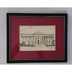 Signed By Ray Redman 11x9in Print Louisville Court House KY 1986 - Picture 1 of 4