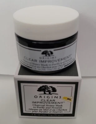 Origins Clear Improvement Charcoal Honey Mask To Purify & Nourish - 1oz - NIB - Image 1 of 3