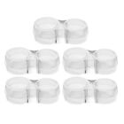 5Pcs Safety Anti-Collision Ring Pvc Doors Handle Protection Punch-Free Round_Wf