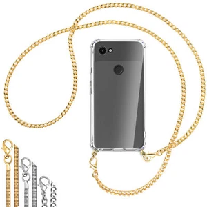 Collana (Catena in metallo) per Google Pixel 3a Cover protettiva Custodia cordi - Foto 1 di 19
