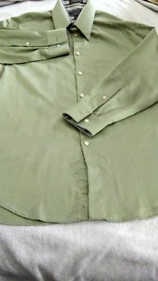 Crazy Horse Mens Shirt Flip Cuff Paisley Long Sleeves Mens Size 15 32-33 - Image 1 of 4