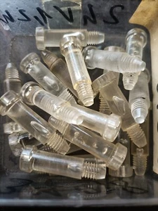 VITI PLASTICA FANALE BIANCHE 31 MM D'EPOCA CONFEZIONE DA 5 PZ - Foto 1 di 3