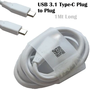 USB 3.1 Type C Male to Male Data Sync Cable Type-C For Mac LG Nexus 5X 6P 3A Q9, - Picture 1 of 3