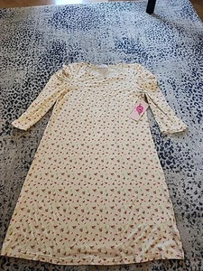 VESTIDO BETSEY JOHNSON Junior Cottage Core Floral Mini Hippy Boho Talla M - Imagen 1 de 5