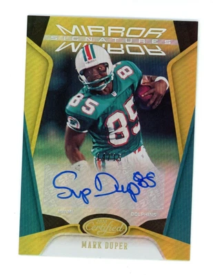 2020 Panini Certified Mirror Gold MARK DUPER /15 Auto #MSMD - Image 1 of 2