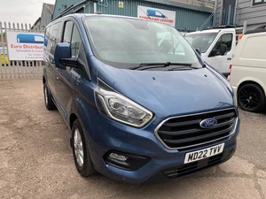 Ford Transit Custom Crew Cab 2022 (22) SWB L1 Limited 130 BHP Only 22000 Miles - Picture 1 of 24