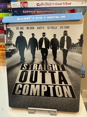 Straight Outta Compton (Blu-ray/DVD, 2015, OOP Limited Edition Steelbook) - Image 1 of 3