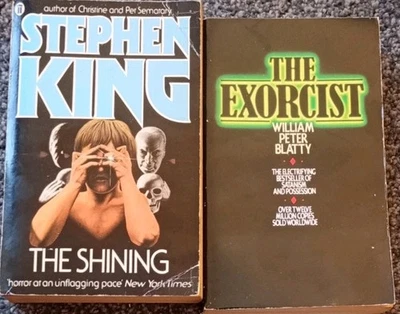 The Shining Stephen King Paperback + The Exorcist William Peter Blatty Horror  - Image 1 of 4