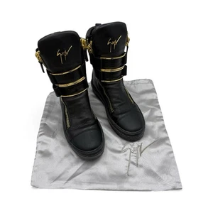 Auténticas zapatillas altas Giuseppe Zanotti para hombre con hebilla de cremallera US8 EU41 - Imagen 1 de 12