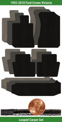 Набор классических ковриков на заказ для 92-10 Ford Crown Victoria (5 штук) #LU4 - Изображение 1 из 4