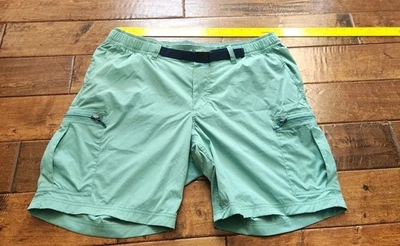 Pantalones Cortos Lands End Nylon Carga 9” Hombres XL Gris Cinturón Agua Senderismo Nuevos sin Etiquetas (Z2) Foto 1 de 4