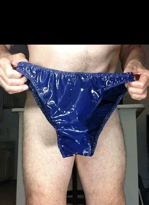 Men Custom Designs PVC Brief  Shiny Handmade USA s m l or xl unlined sexy - Image 1 of 3