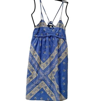 Vestido Converse One Star Solero Pequeño Para Mujer Azul Bandana Correas Ajustables Foto 1 de 4